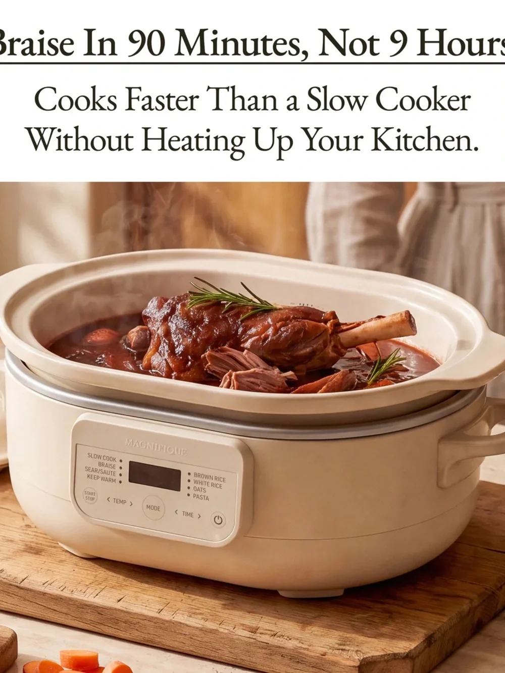 Magifique Cream Multi-Function Electric Cooker - Cream